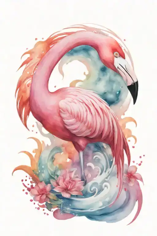 Flamingo In A Hurricane