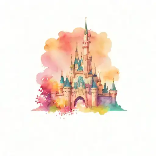 Disney Castle With Barbie