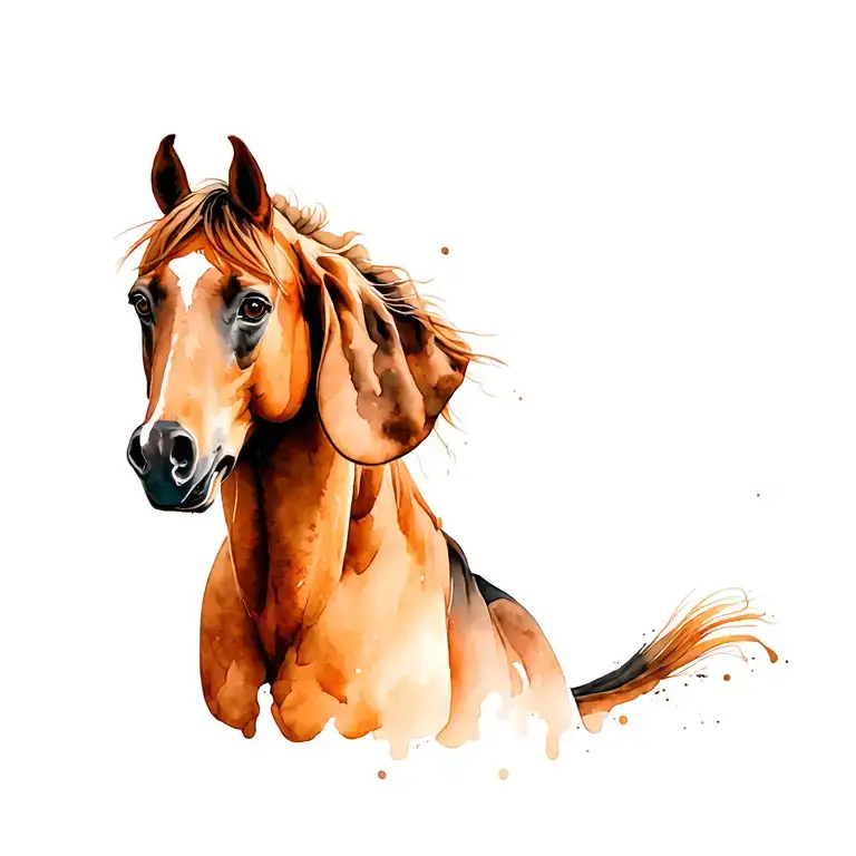 Horse And Bloodhound