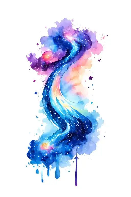 Color Galaxy Tattoo On The Outer Wild Theme