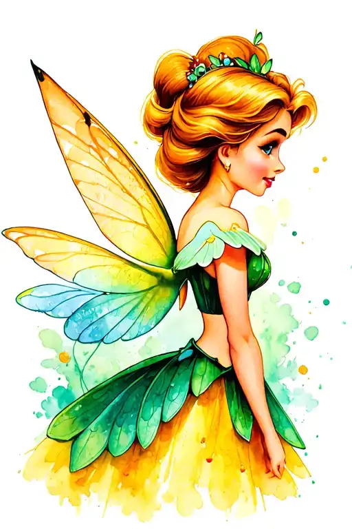 Tinkerbell Belle Orange Bird