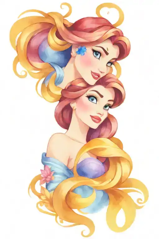Disney Princesses Intertwined