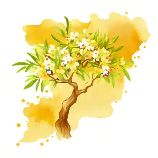 Olive Tree With Flowers
