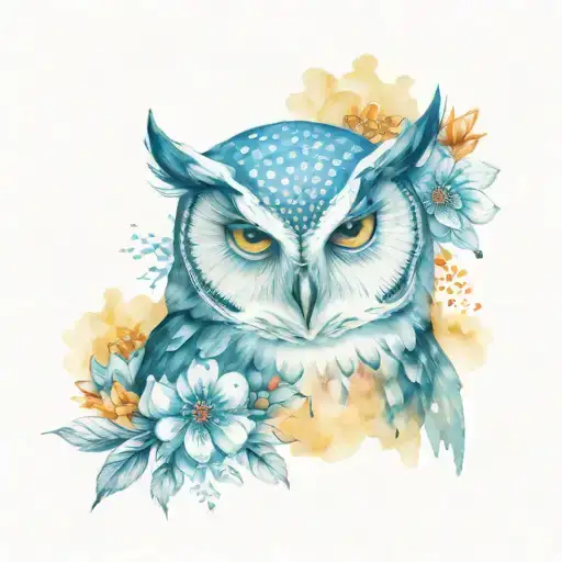 Owl Krishna Flowers Buddhism