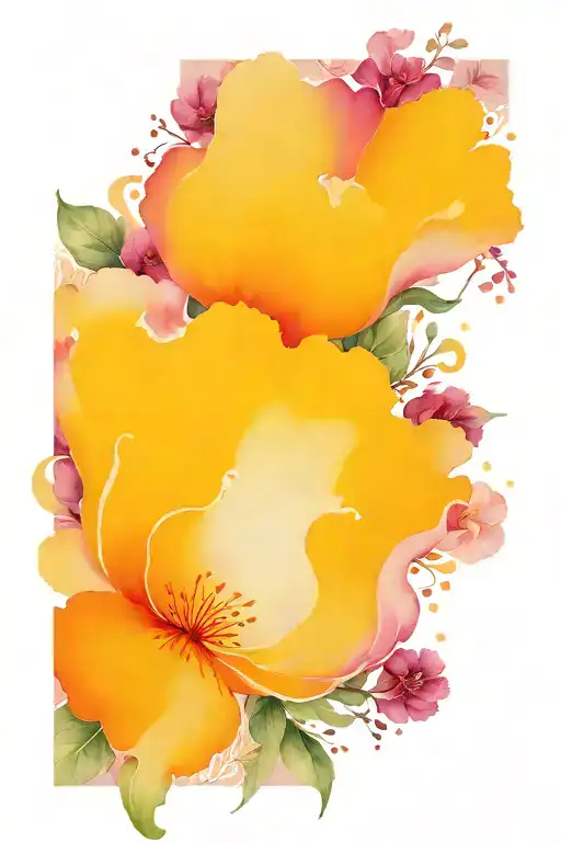 Book Surrounded By Bold Floral