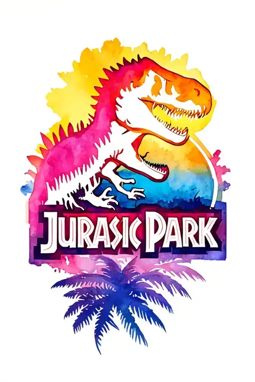 Hawaiian Jurassic Park Logo