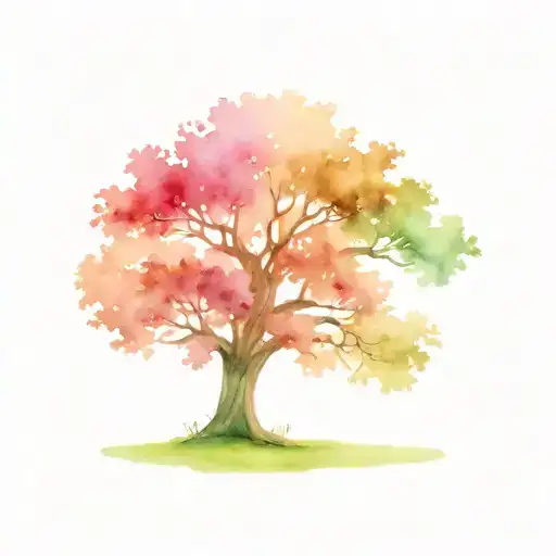 Oak Tree Mother And Daughter