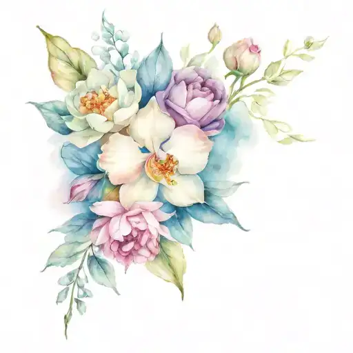 Roses And Peony Orchid