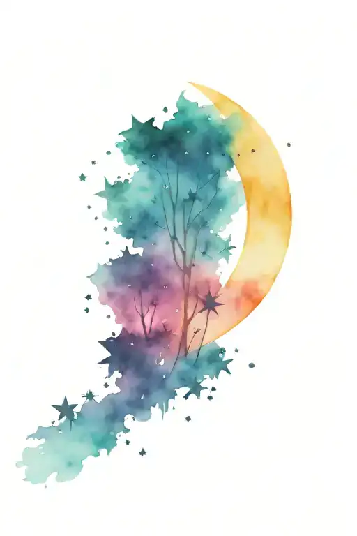 Moon And Stars