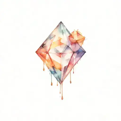 Mysterious And Unknown Diamond-shaped Crystal