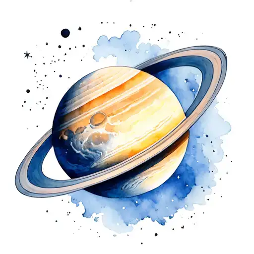 Saturn With The Moon And A Date