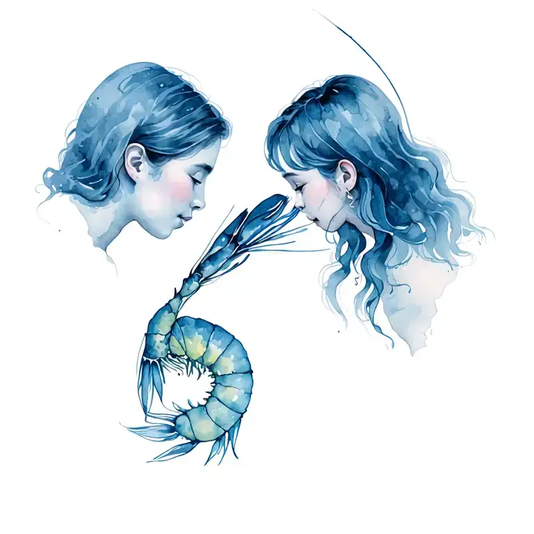 Family With Shrimp On The