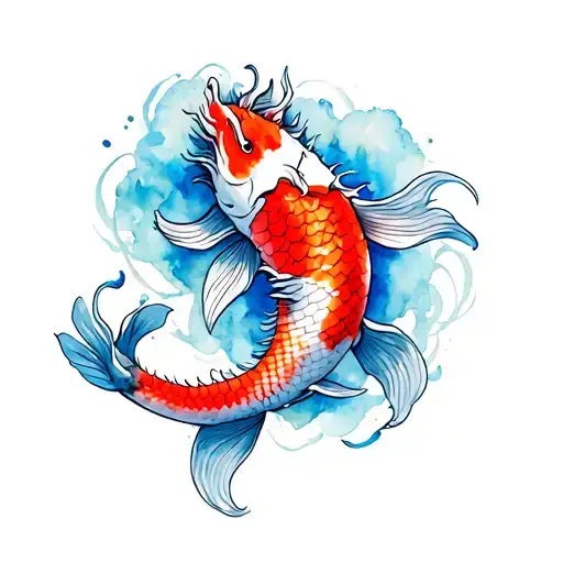 Koi And Dragon