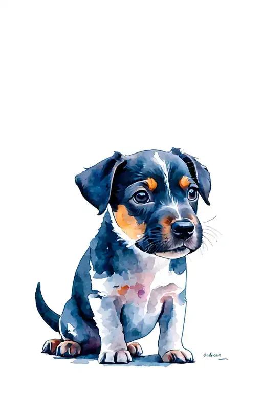 Puppy Prints Forming