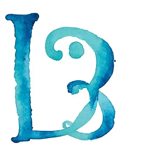 Script Letter L With A Number 3