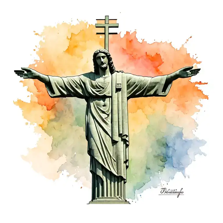 Jesus Christ Redeemer Statue In Brazil