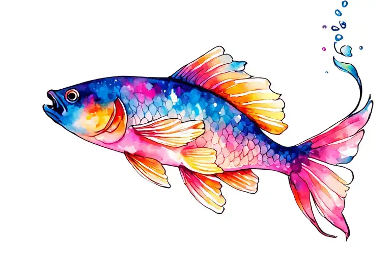 Pisces Fish Swimming
