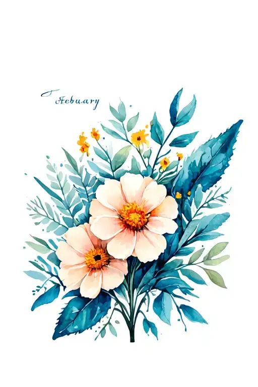 February August October Birth Flower