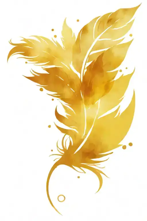 Symbol Made Of Feathers