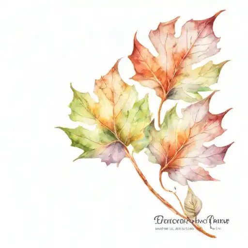 Dad And Son In Sycamore Leaf