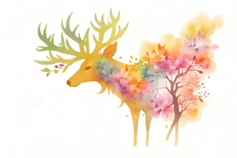 Deer Tree Of Life Butterfly