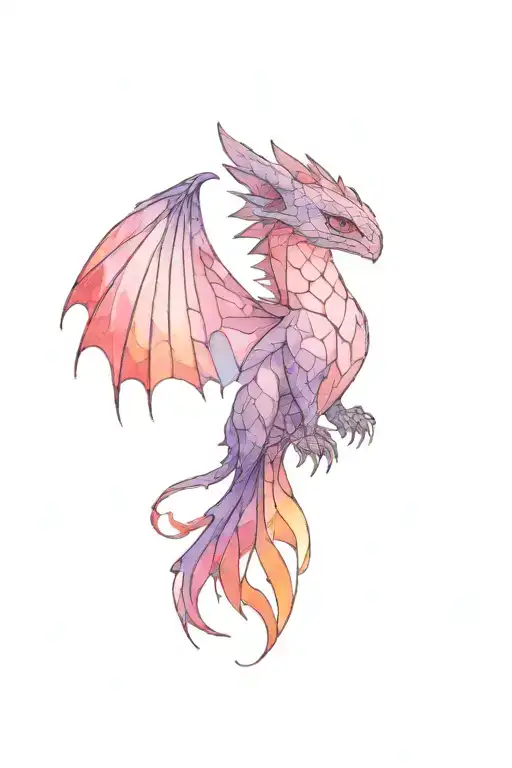 How To Train Your Dragon Tattoo Stained Glass Filled