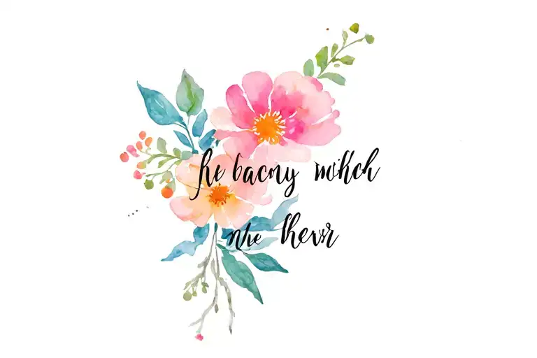 Floral With Words
