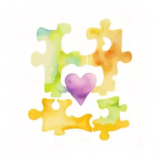 Love Suicide Awareness Puzzle Piece