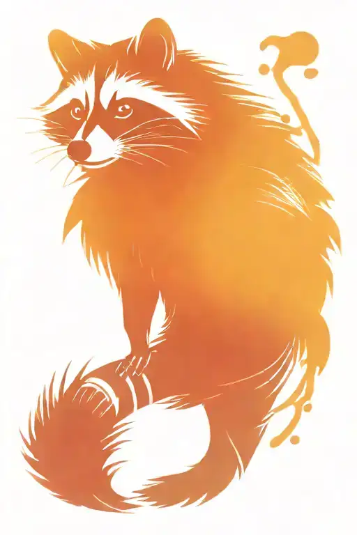 Raccoon Cyberpunk Style