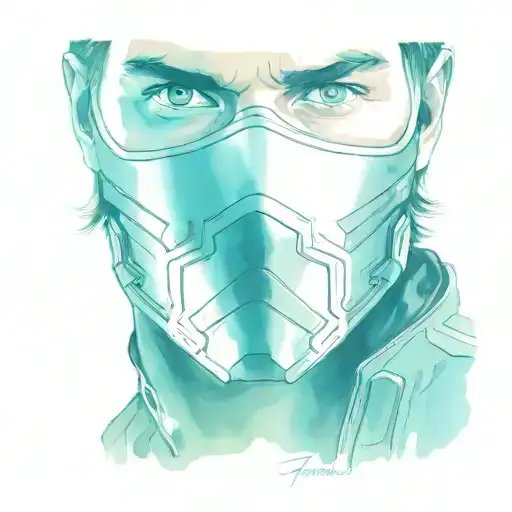 Marvel Winter Soldier In Half Face Mask