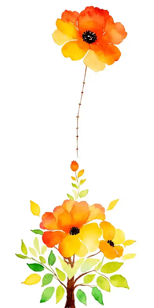 Floral Design Featuring Family Tree