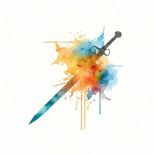 Silhouette Of War Sword