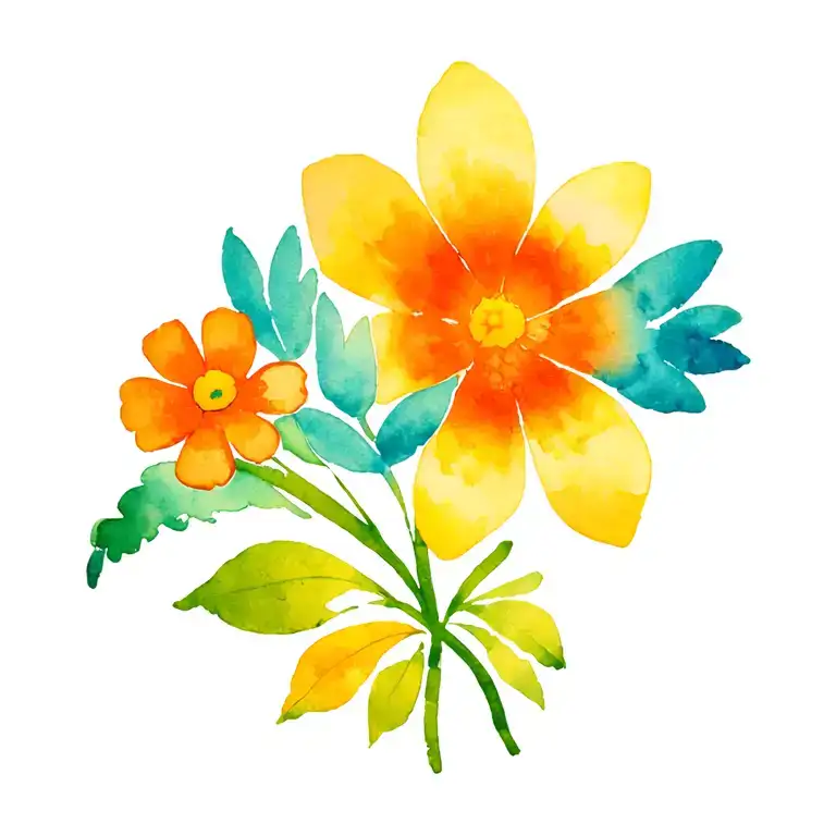 90S Cartoons Flowers Paisley Print