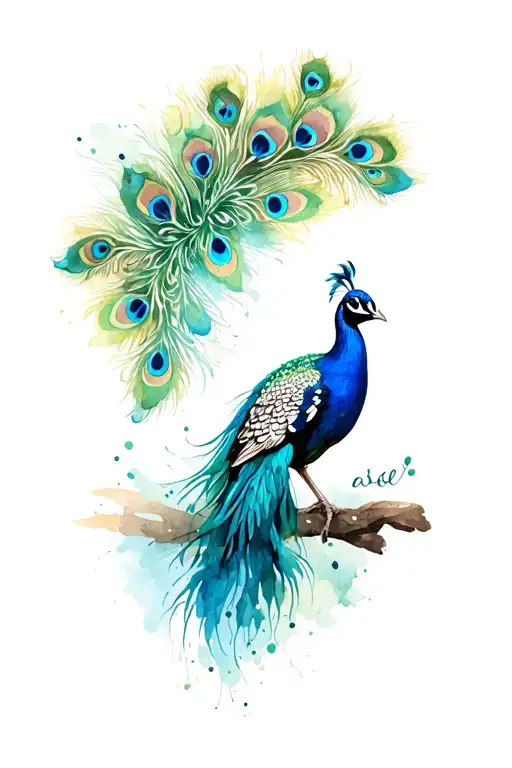 Peacock Perched