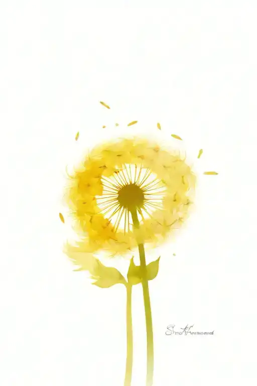 Dandelion Blowing With Kids Names