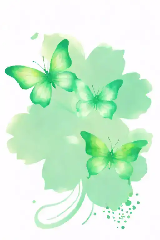 Two Butterfly Shamrock