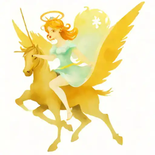Angel Fairy Princess Soldier Riding