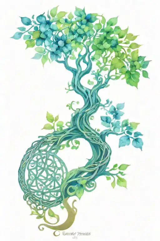 Celtic Tree Of Life Colour