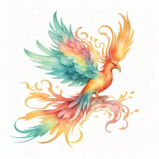 A Tired Phoenix Rising From The Ashes Mending Her Gashes