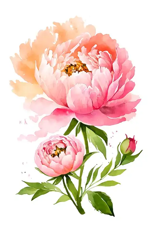 Peonies And Name Kira