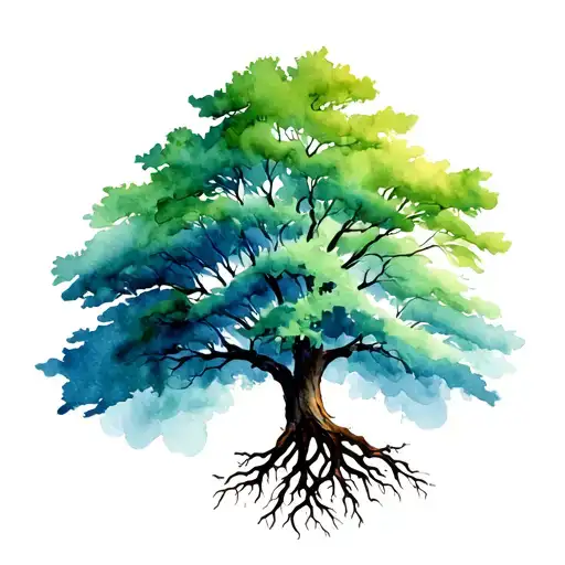 Weepimg Willow Tree With Roots