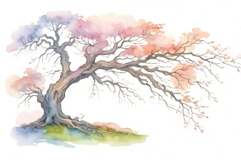 Tree Rotted By Fungus Growing