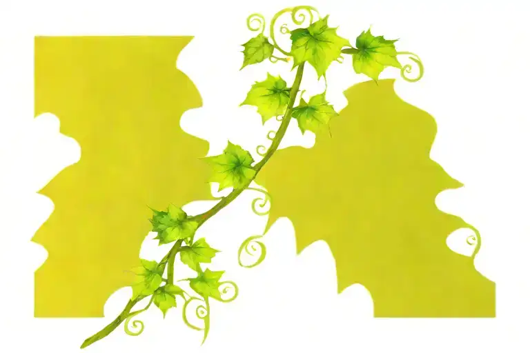 Ivy Grape Vine With Purolu Grape Wrapped Arms Around Herself