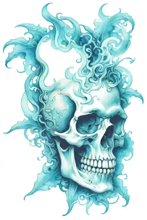 Rick Sanchez Skull Smoke