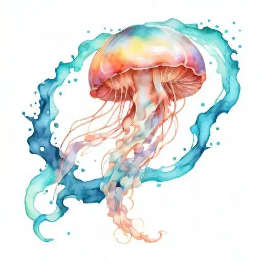 Watercolor Jellyfish