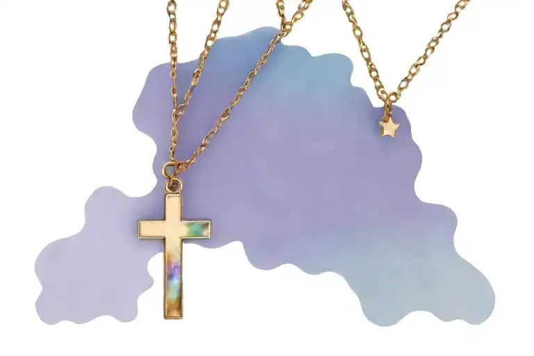 Stars And Cross Necklace