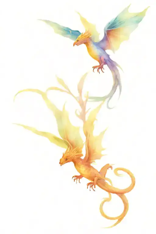 Ochids And Dragon Flying