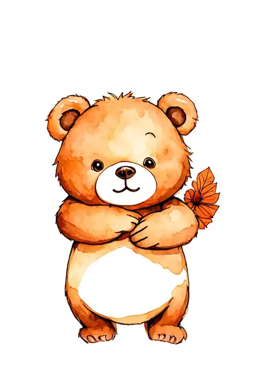 Hazelnut Bear Holding