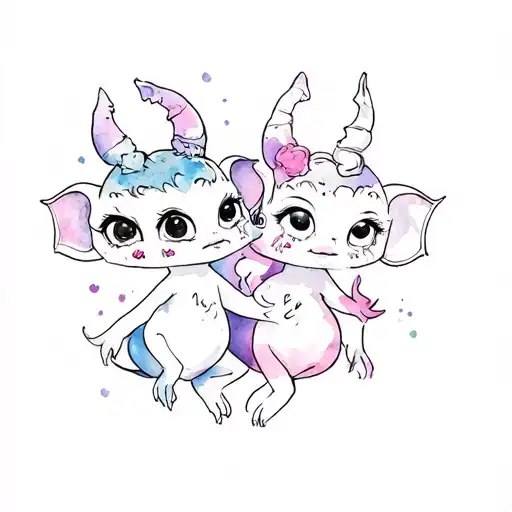 Two Cute Little Demons
