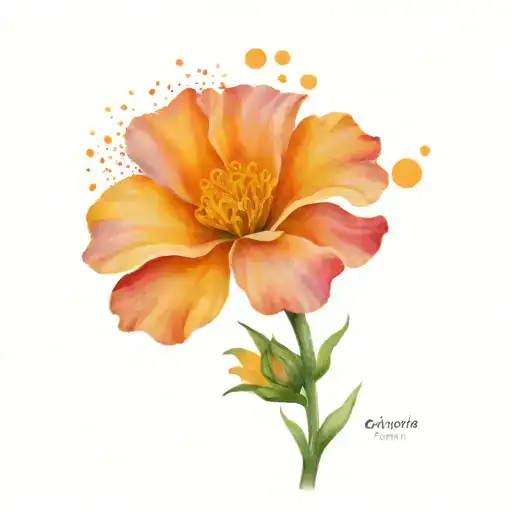 Scorpio Full Mood Marigolds Cosmo Flower